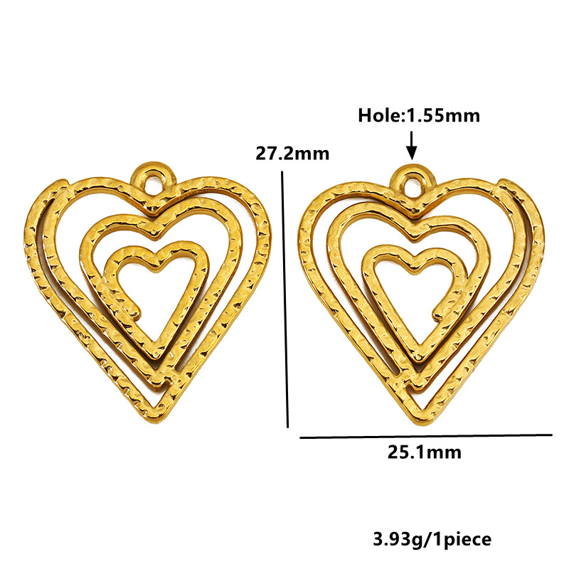 Hollow heart-gold