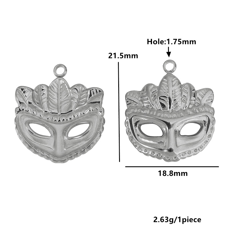 Fox mask-steel color