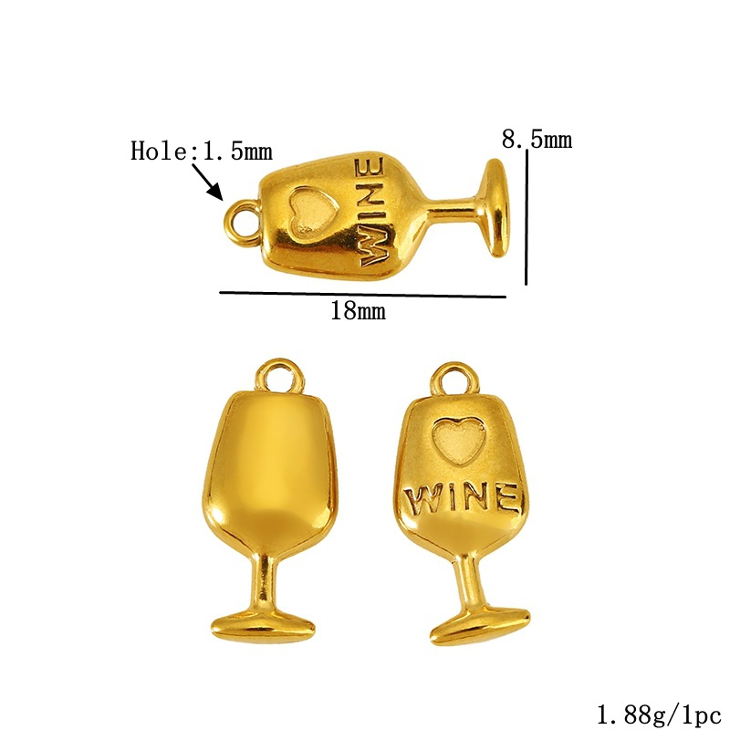 Wine glass gold 1608