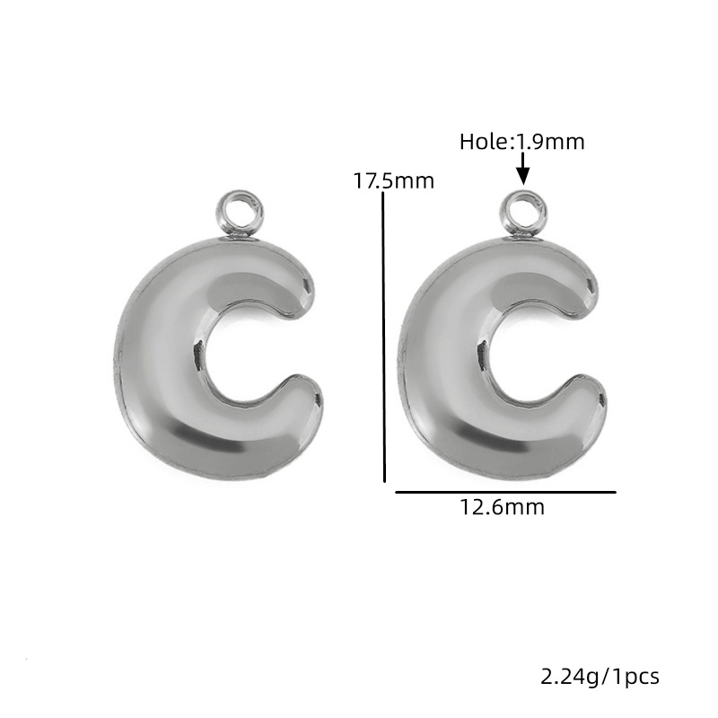 Steel color letter-c