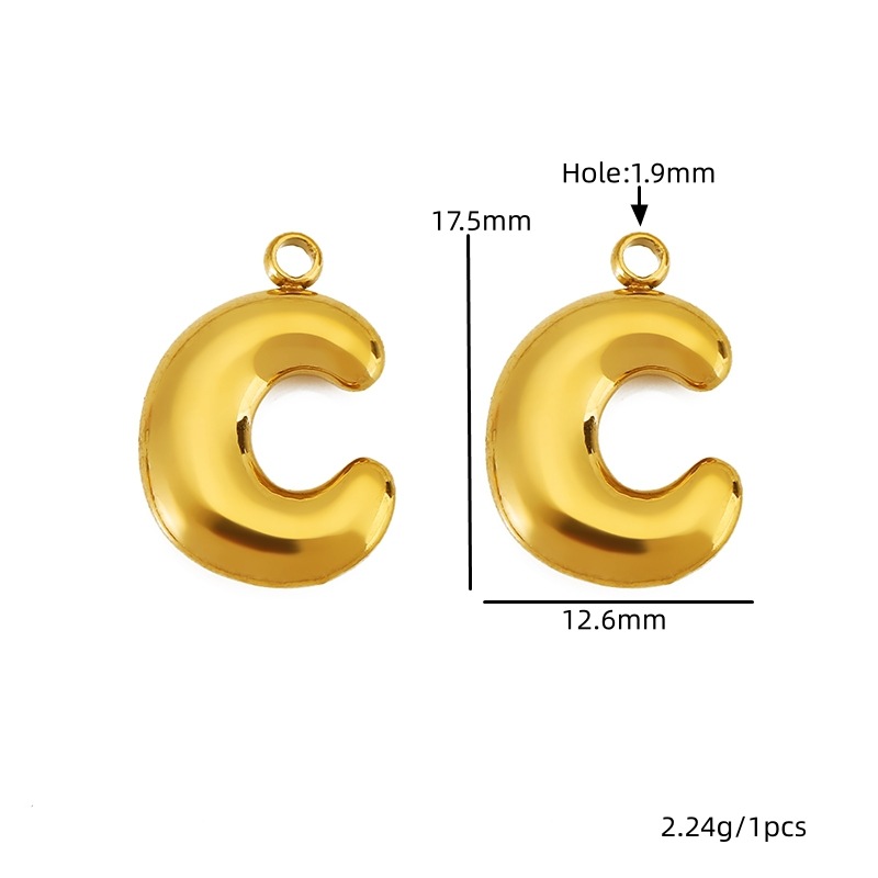 Golden letter-c