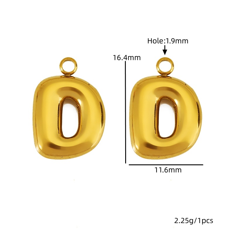 Golden letter-d