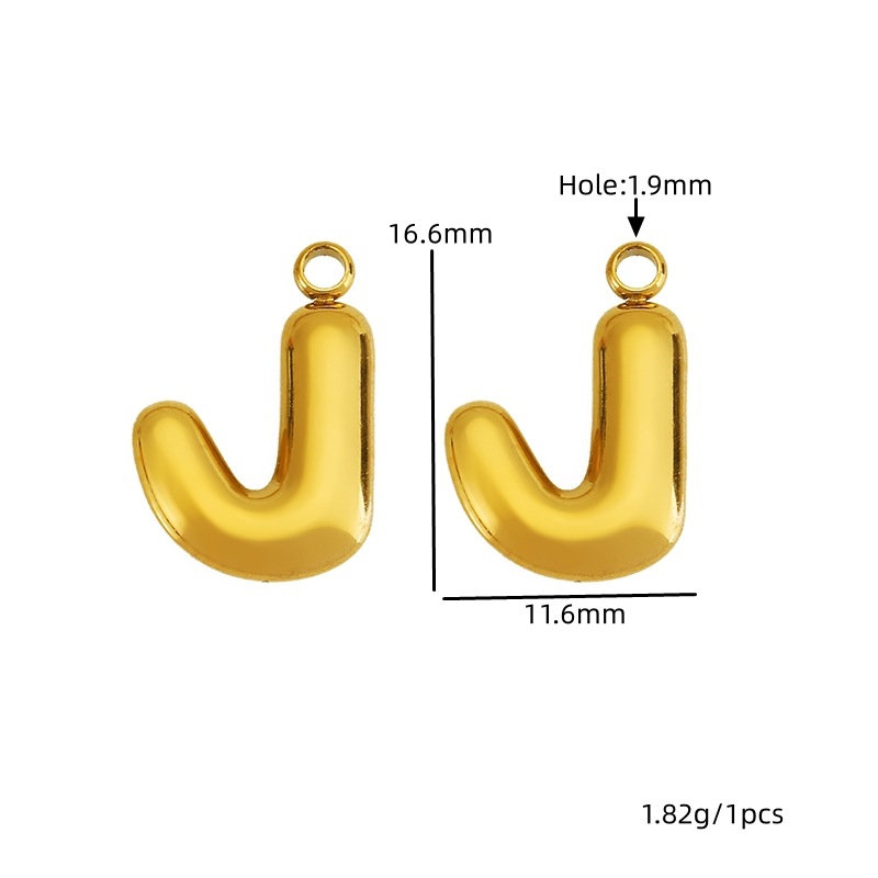 Golden letter-j