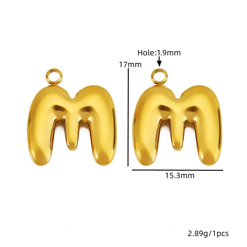 Golden letter-m