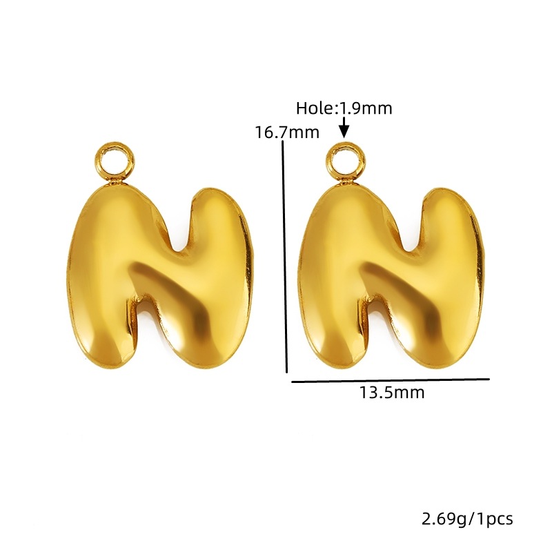 Golden letter-n