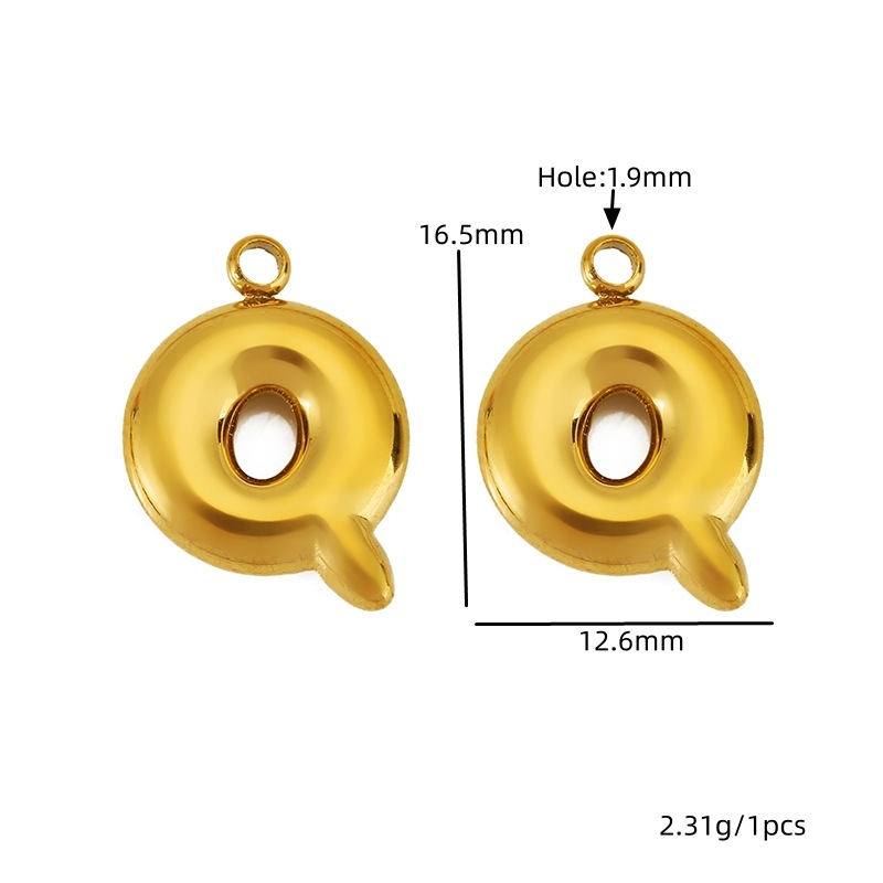 Golden letter-q