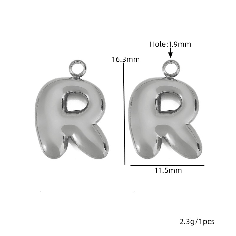 Steel color letter-r