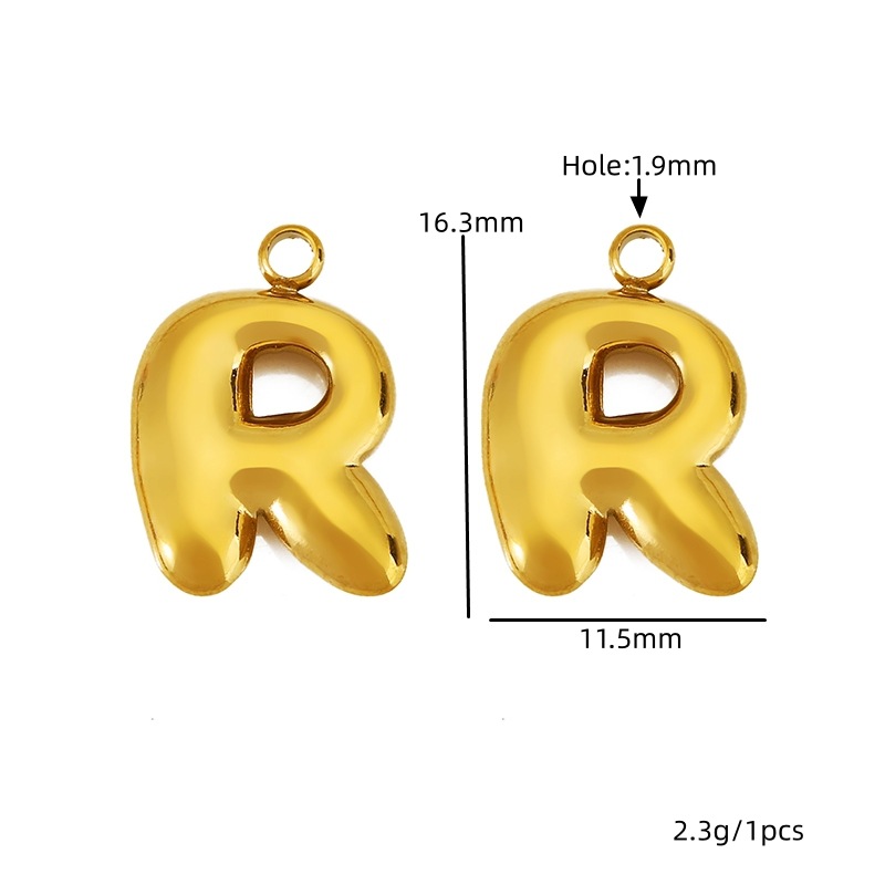 Golden letter-r