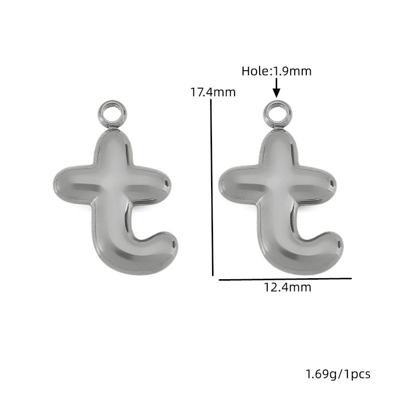 Steel color letter-t
