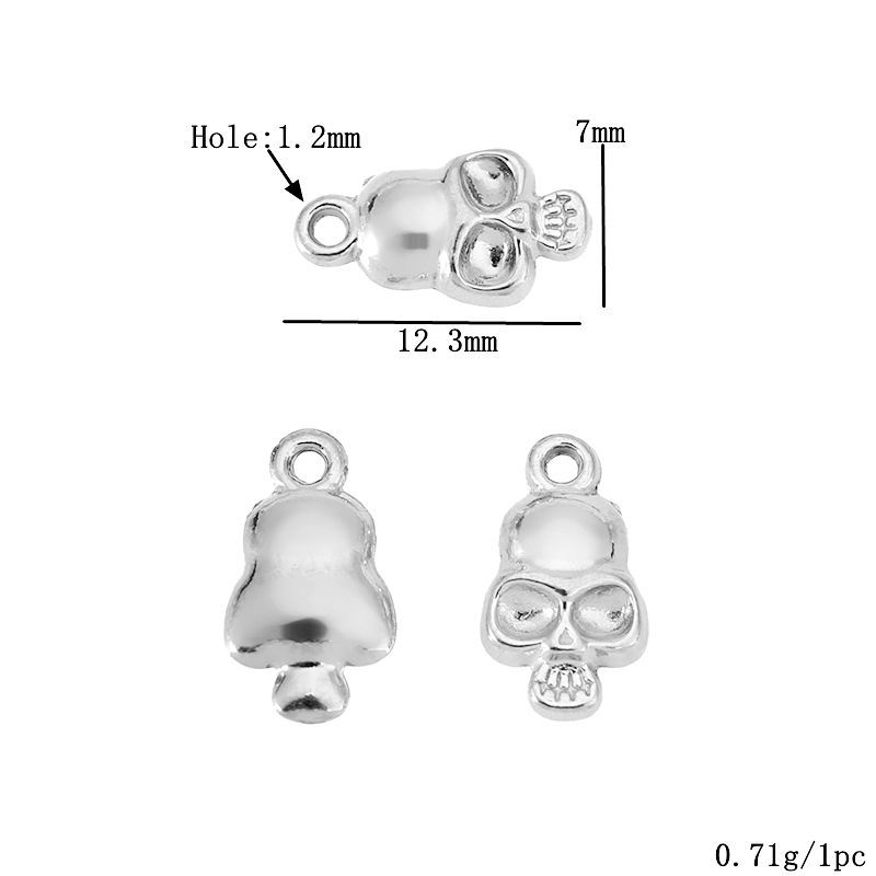 Steel color skull 1509