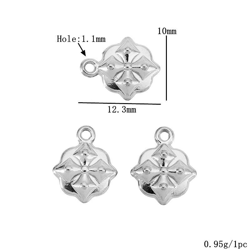 Steel-colored chrome hearts cross 1512
