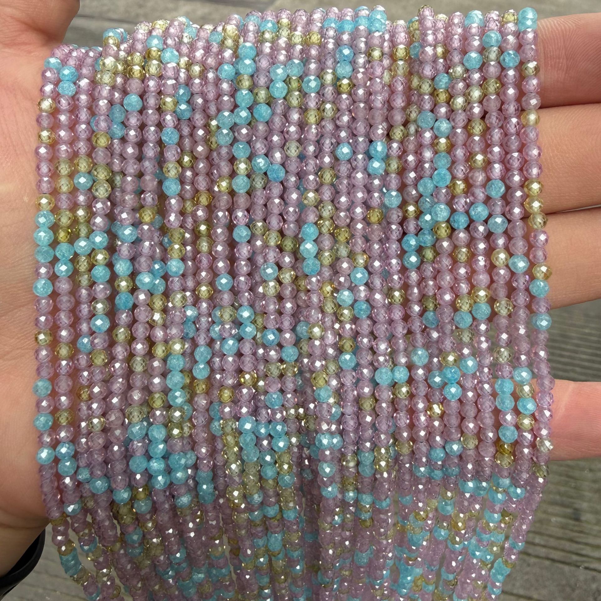 Lavender colored zirconium
