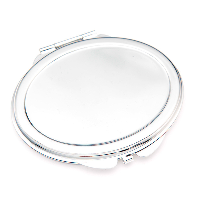 Oval snap-on cosmetic mirror 60*65mm