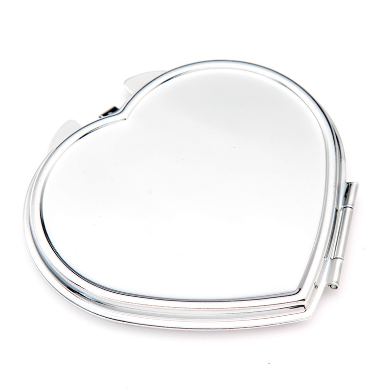 Heart-shaped buckle cosmetic mirror 65*70mm