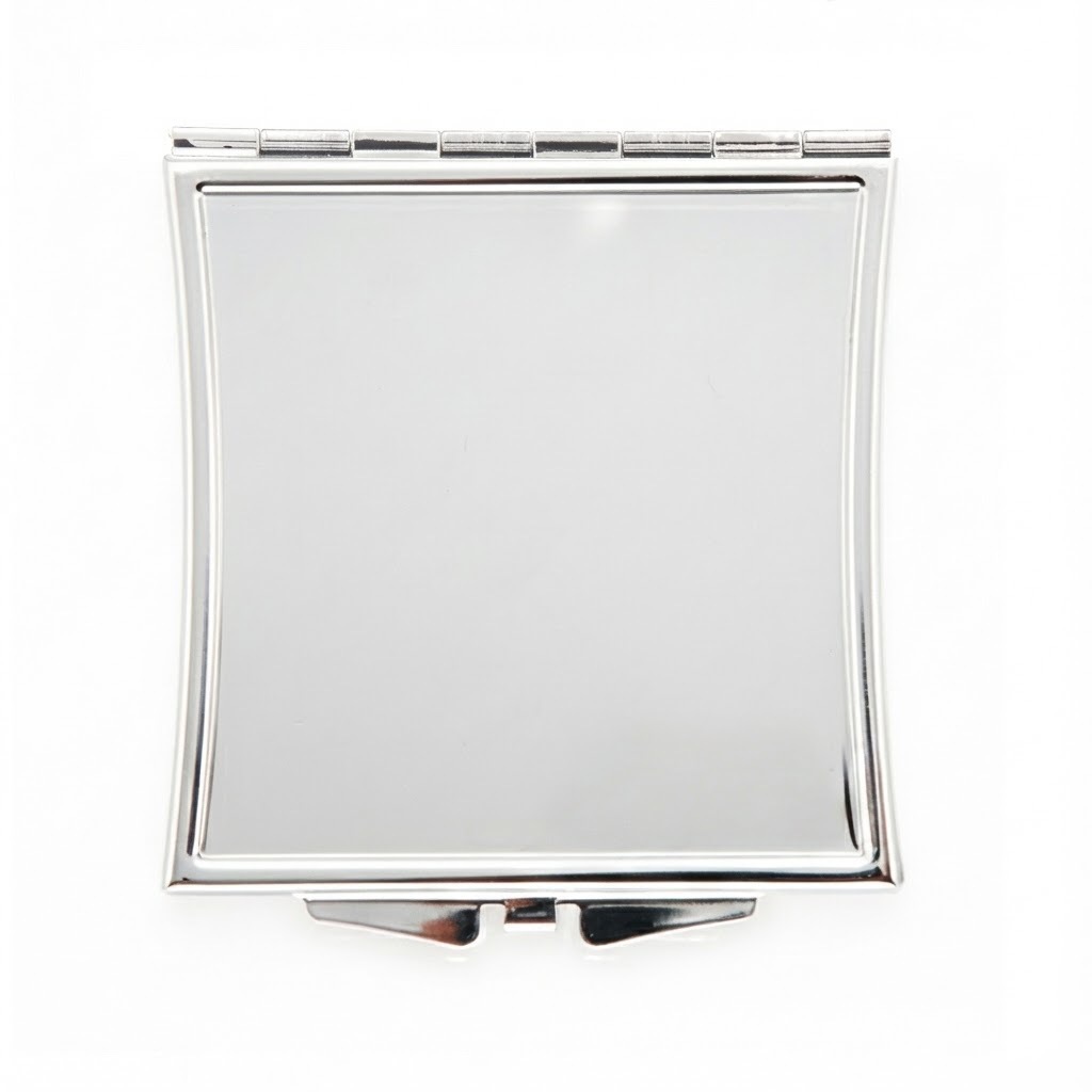 Waist-shaped buckle cosmetic mirror 60*65mm