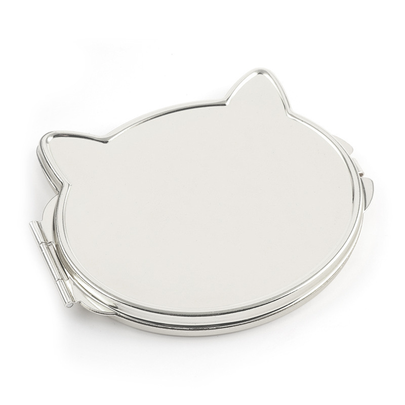 Cat head buckle cosmetic mirror 70*70mm