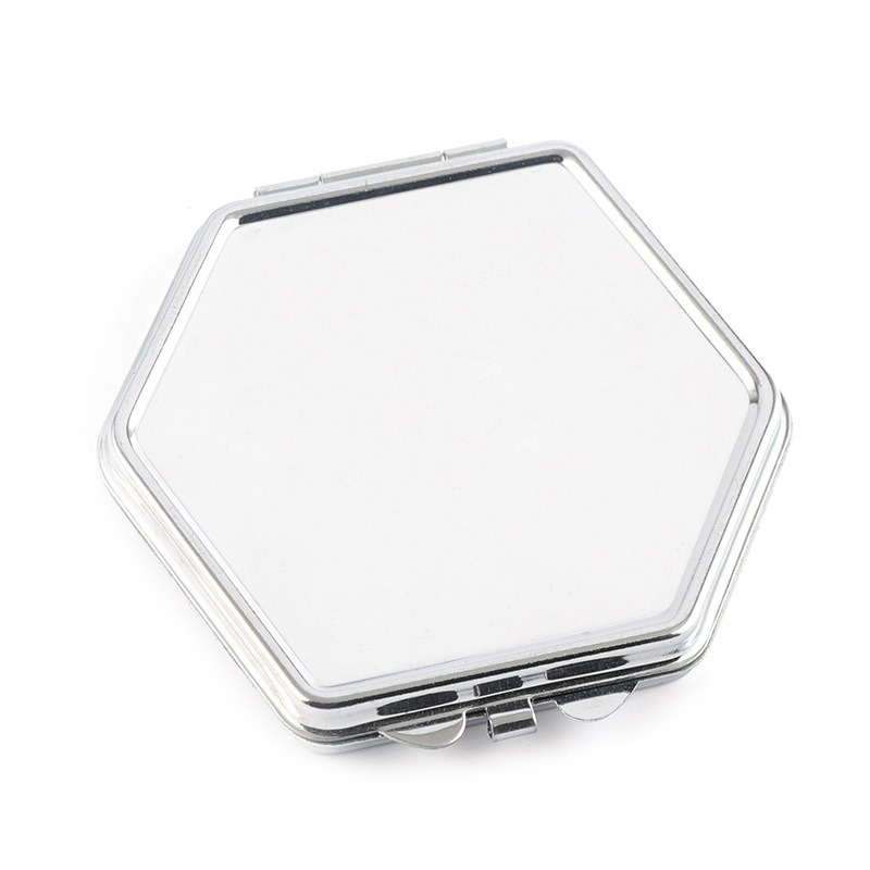 Hexagonal buckle cosmetic mirror 60*70mm
