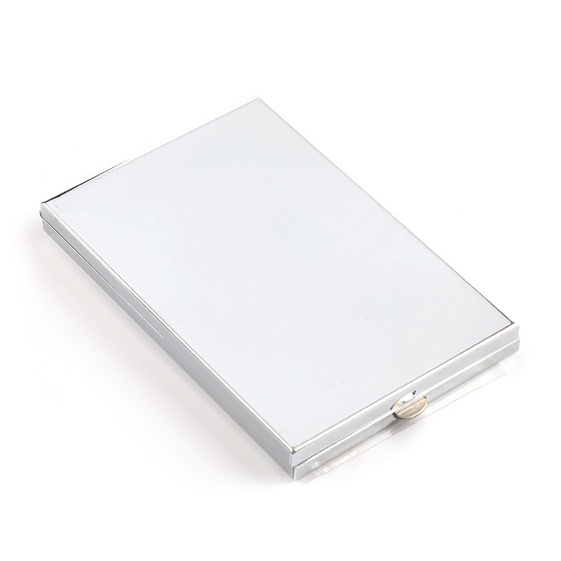Rectangular button double-sided cosmetic mirror 60*100mm