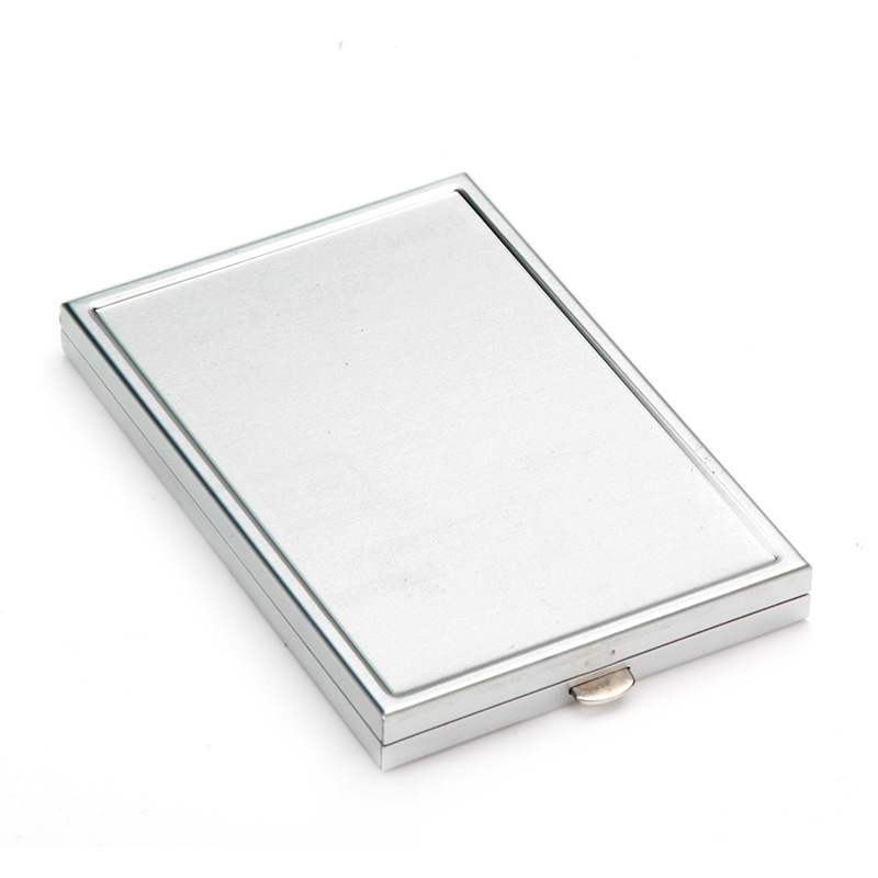 Rectangular groove button cosmetic mirror 60*100mm