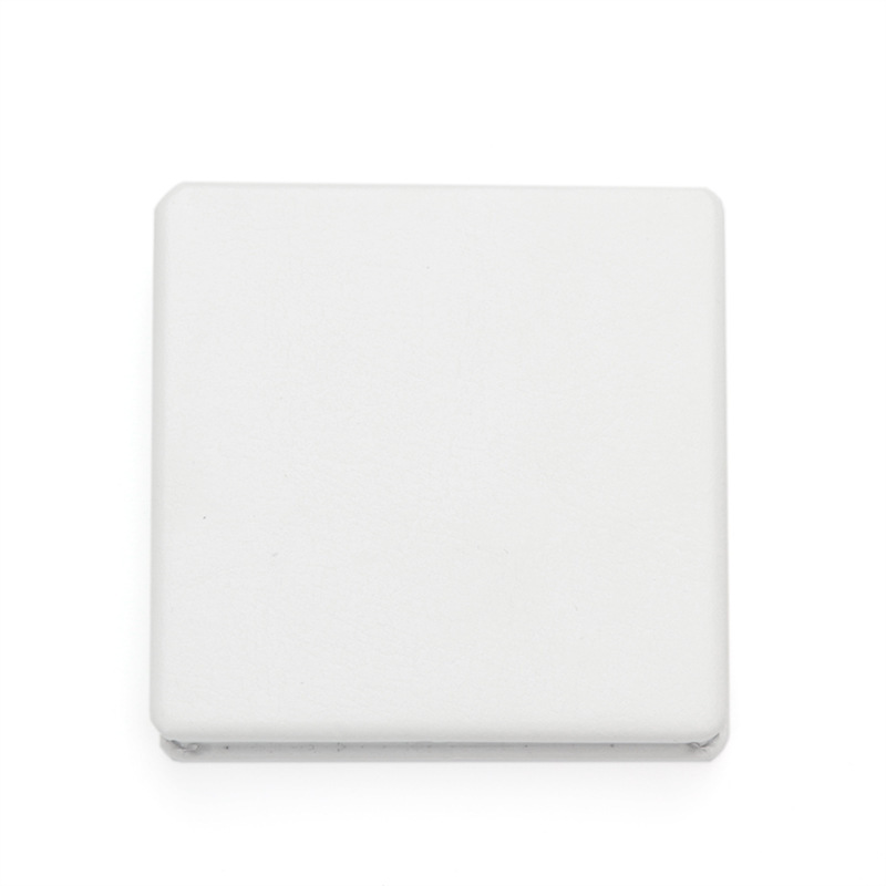 Square inner magnetic pu white leather cosmetic mirror 60*60mm