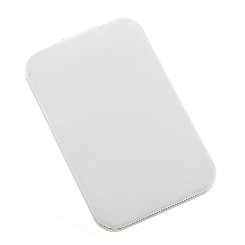 Rectangular pu inner magnetic makeup mirror 60*75mm