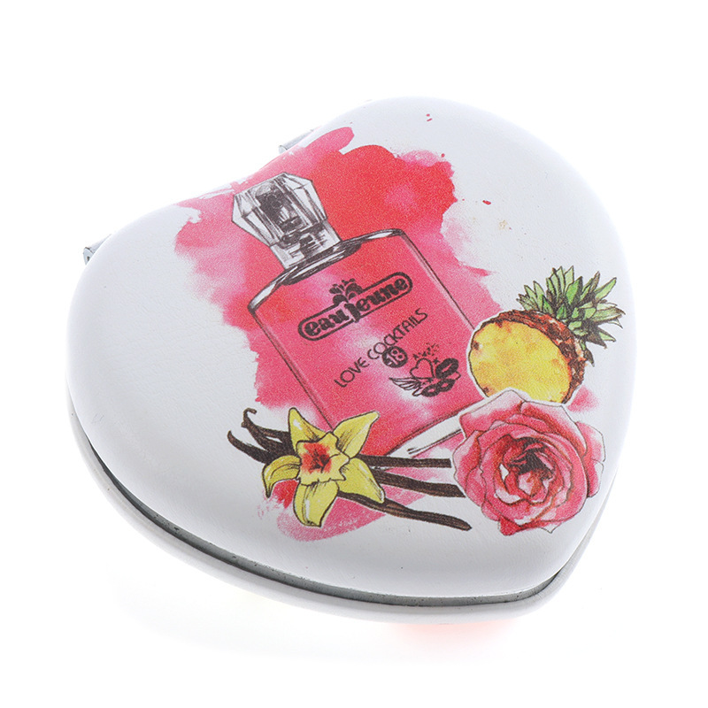 Heart-shaped bread makeup mirror 70*70mm