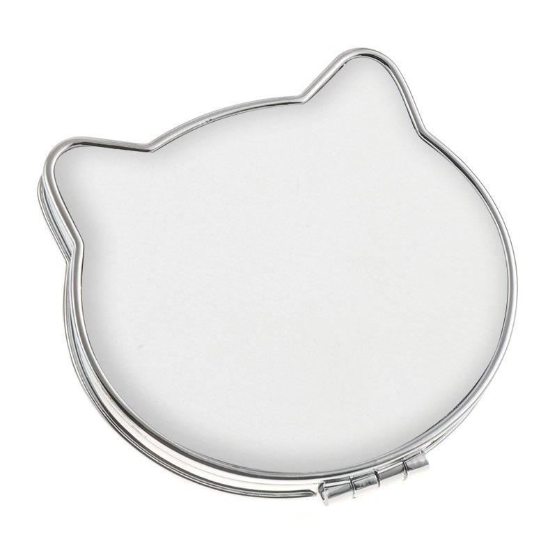 Cat head shaped bread makeup mirror 70*75mm