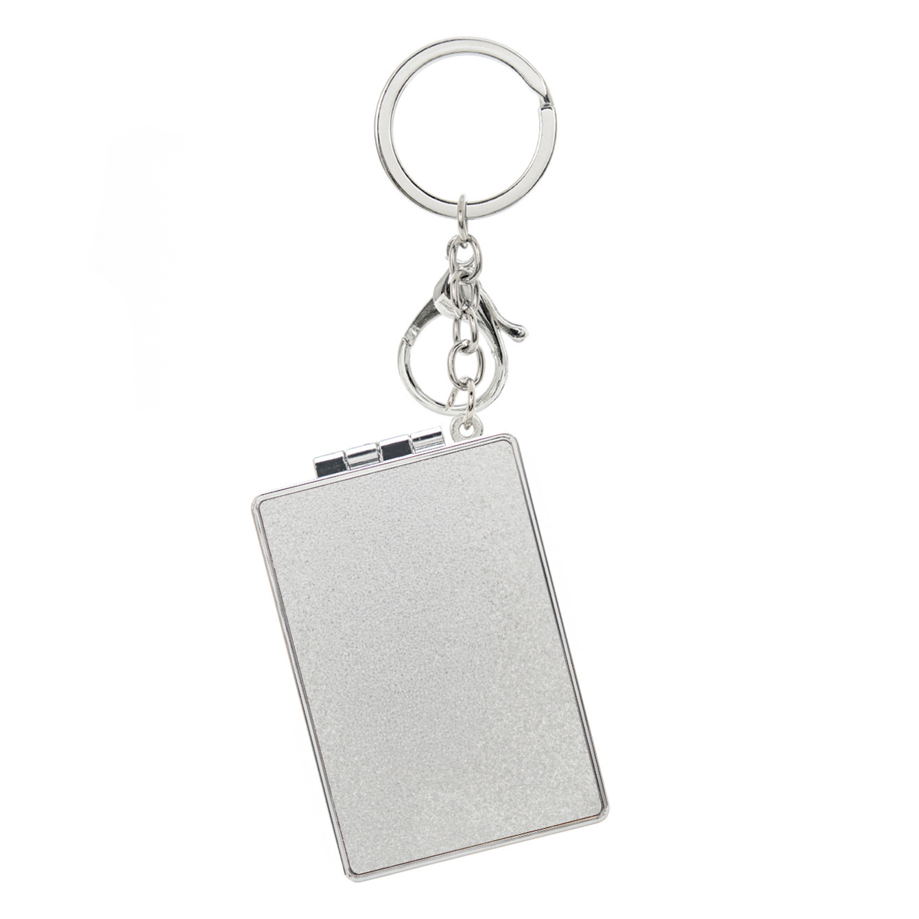 Rectangular keychain cosmetic mirror 58*80mm