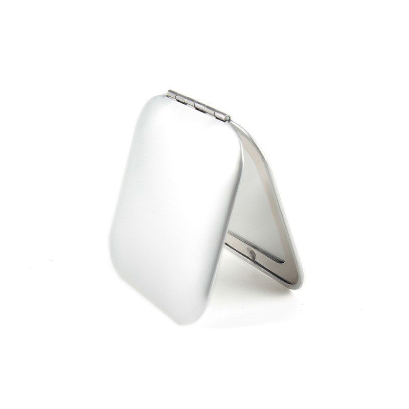 Rectangular aluminum cosmetic mirror 71*92*10mm
