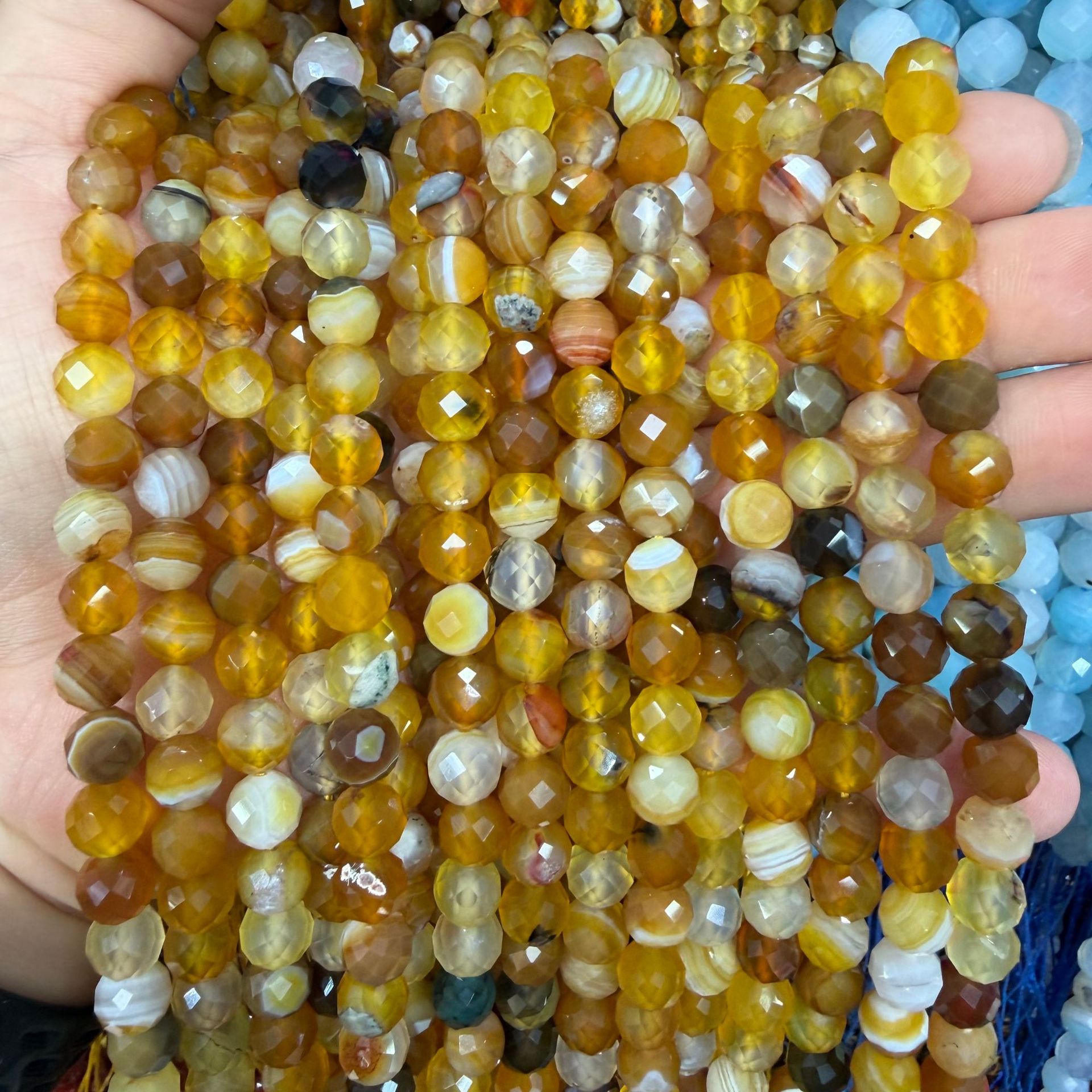 Beeswax Yellow Lace Agate