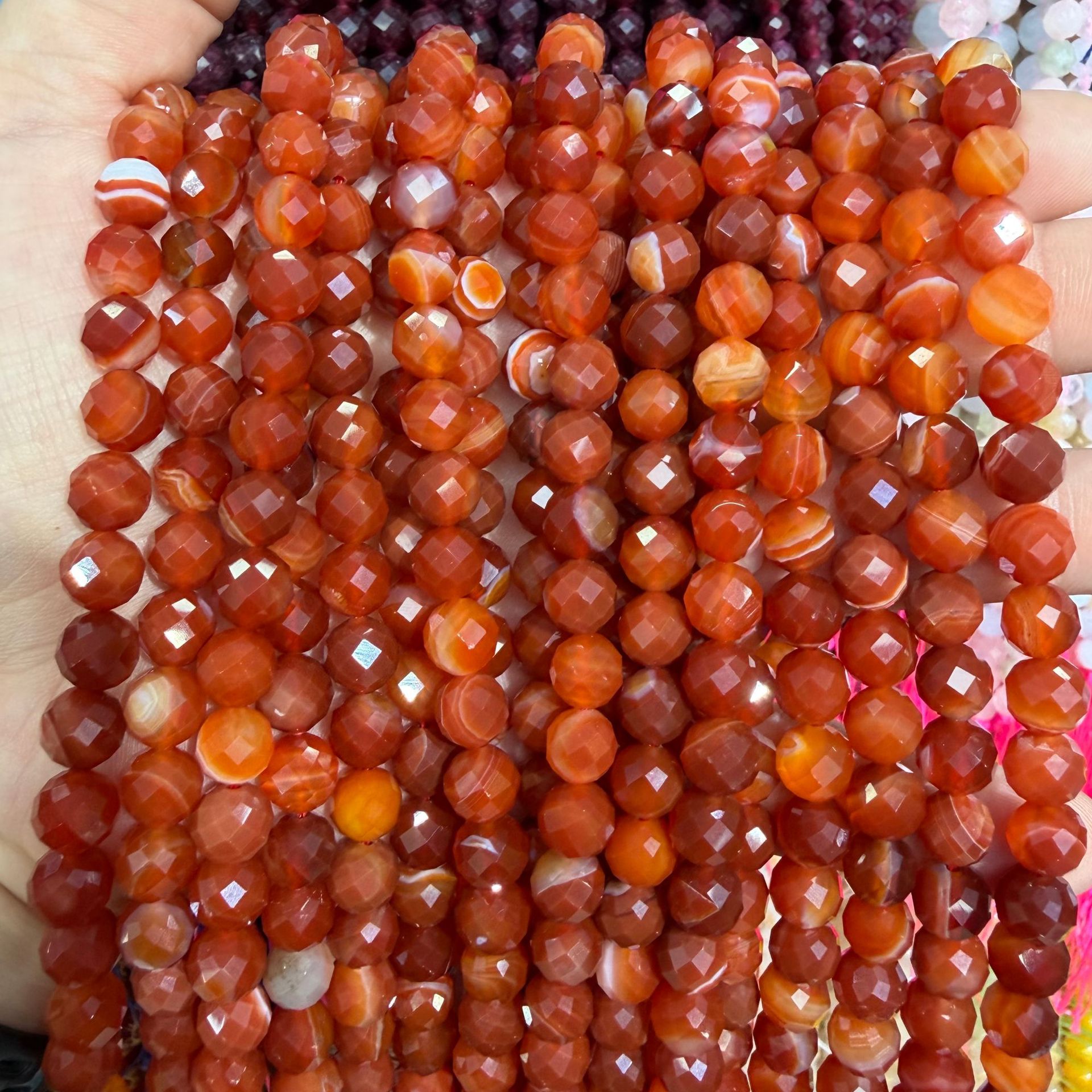 Agate dentelle rouge