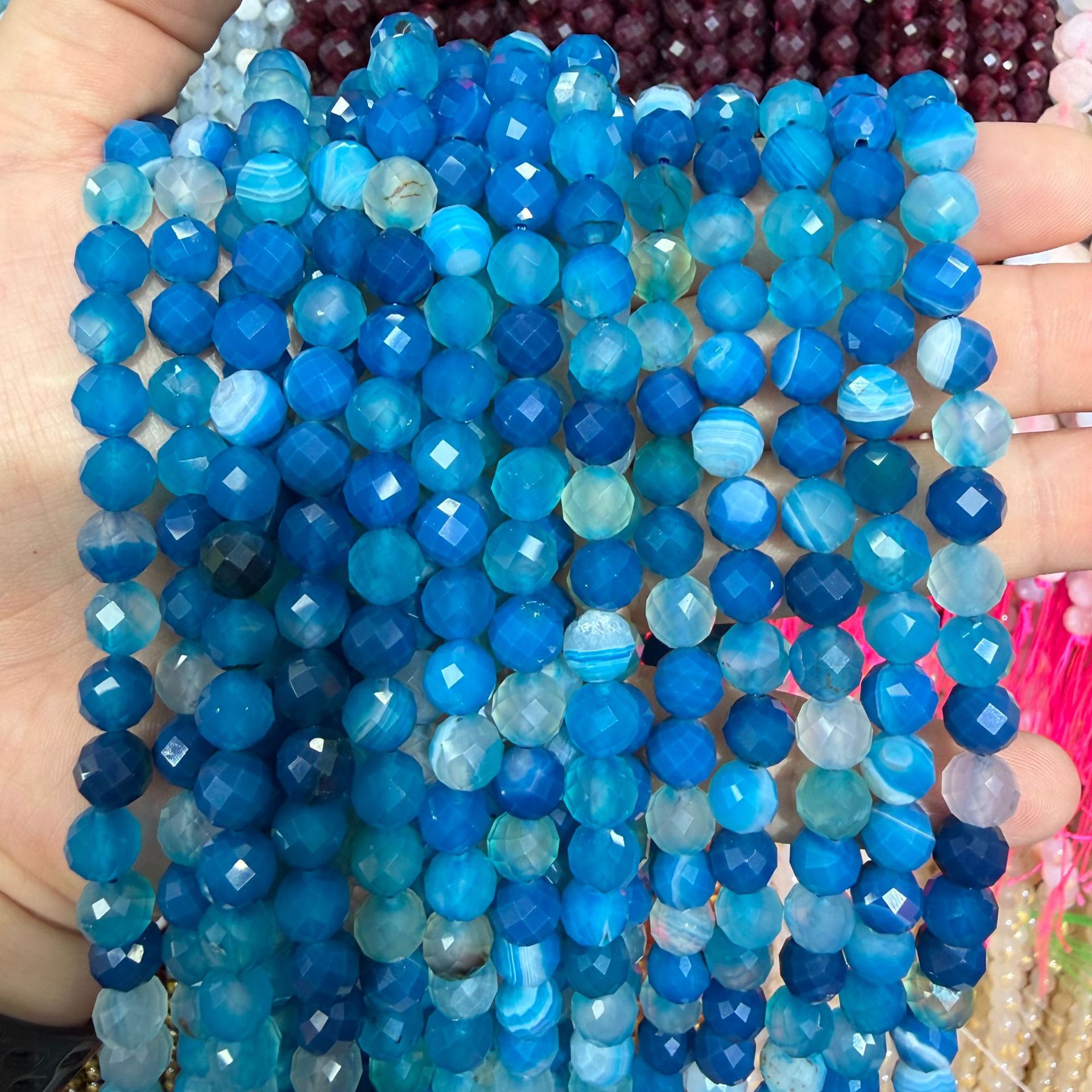 dark blue lace agate