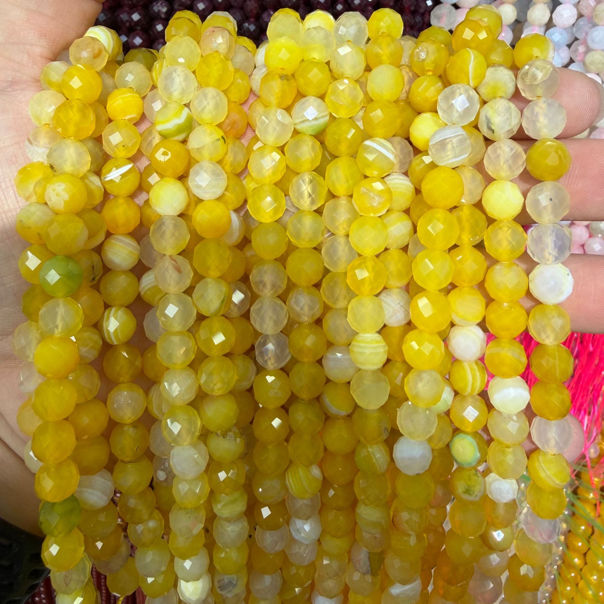 Agate dentelle jaune