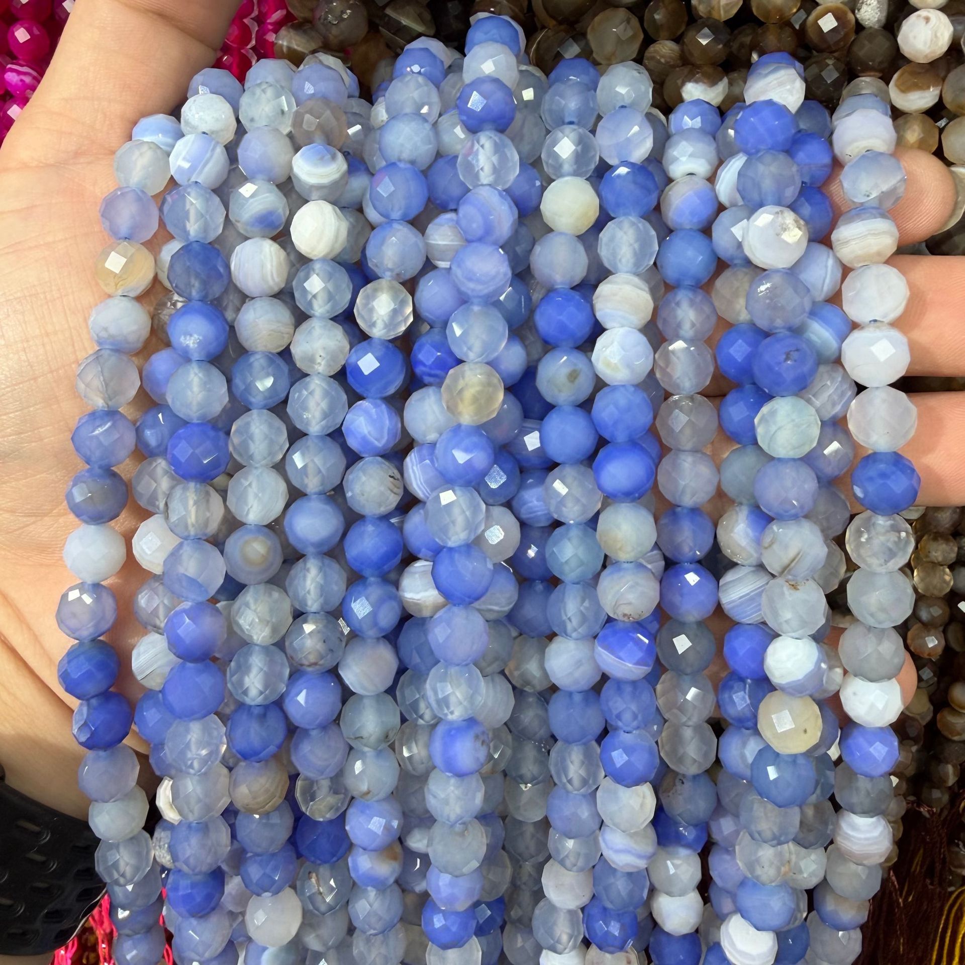 purple blue lace agate