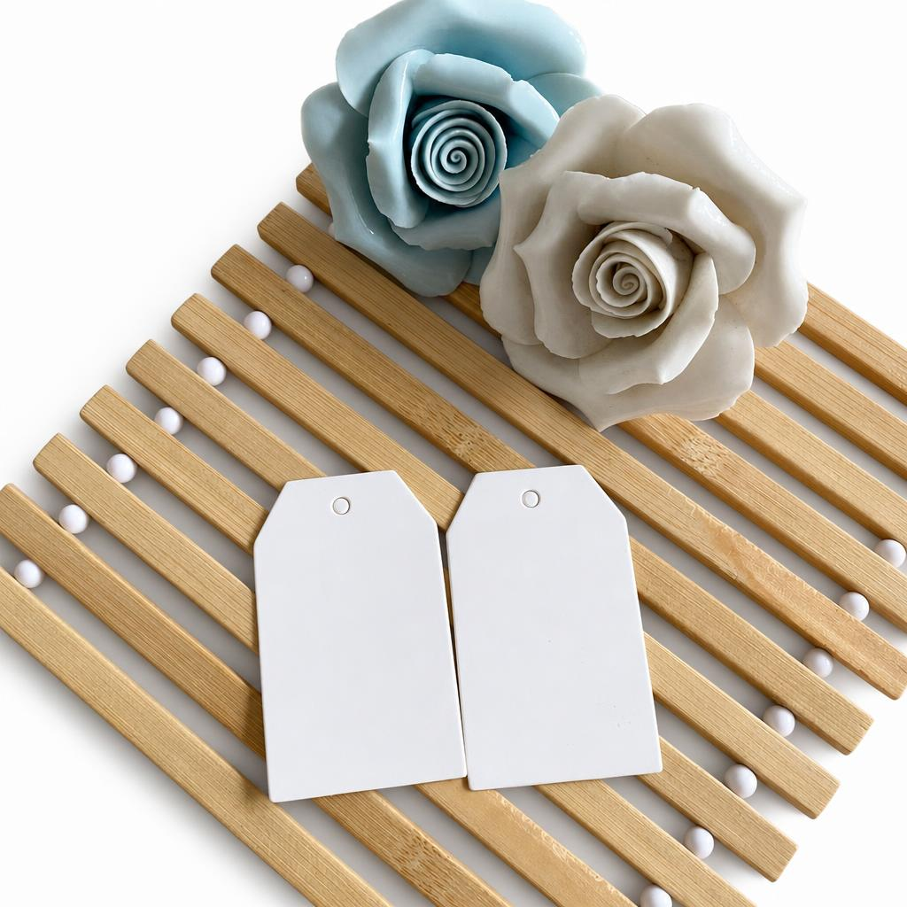 8x4cm white