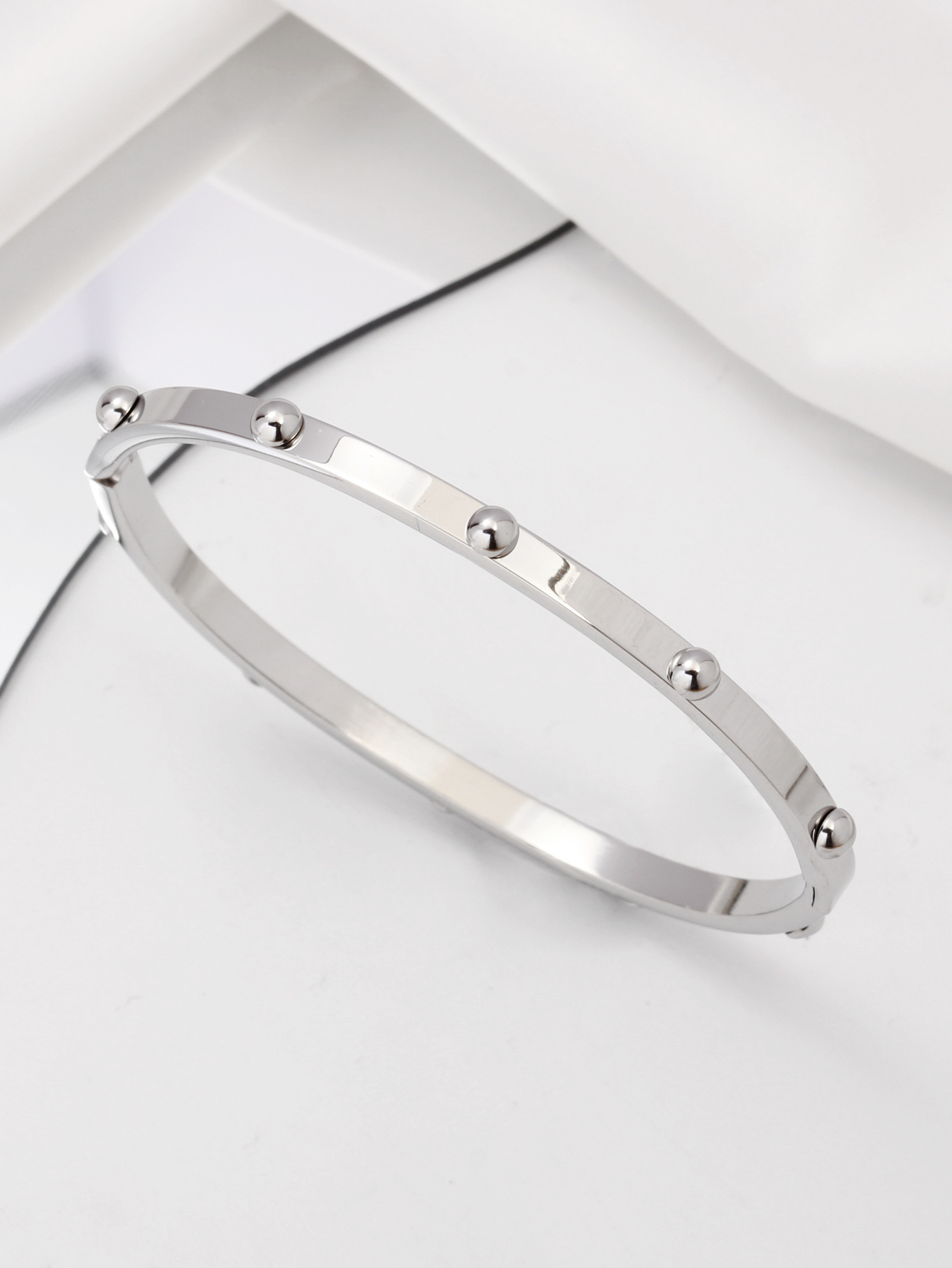 4mm steel color bracelet