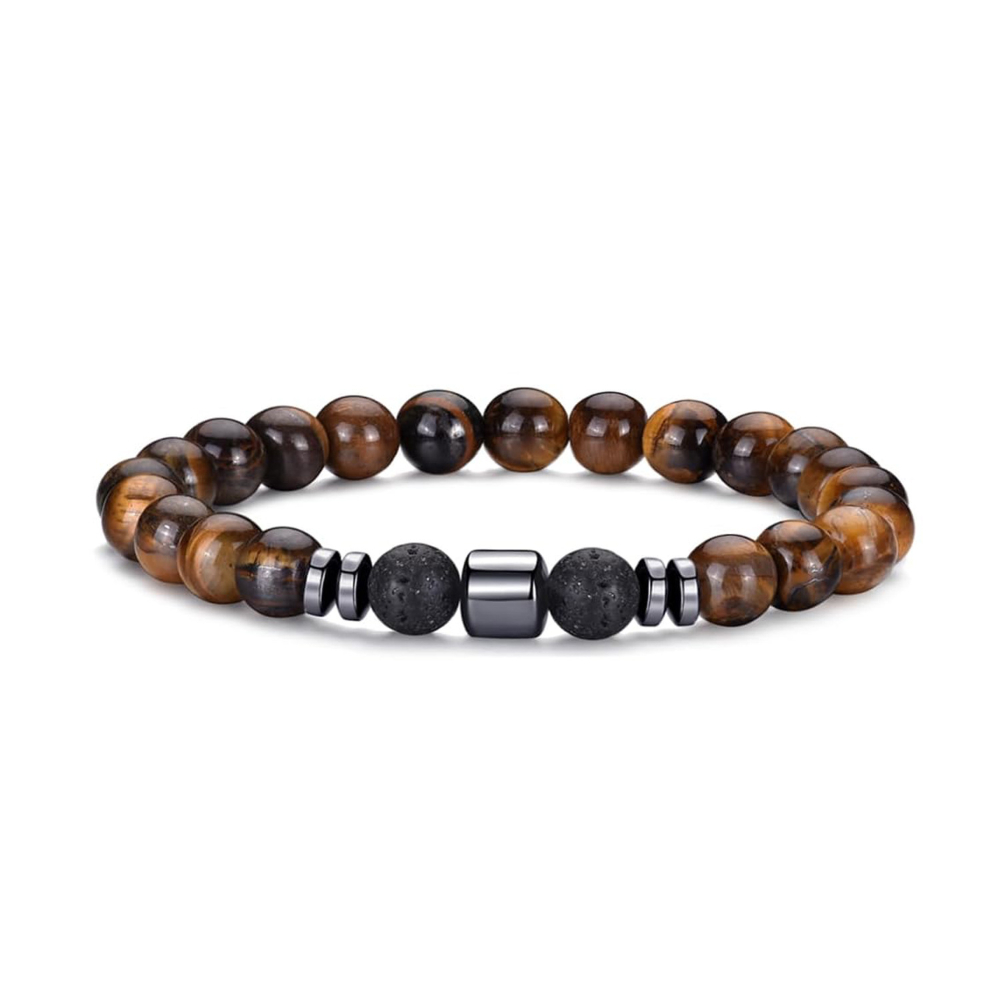 Tiger eye Lava stone