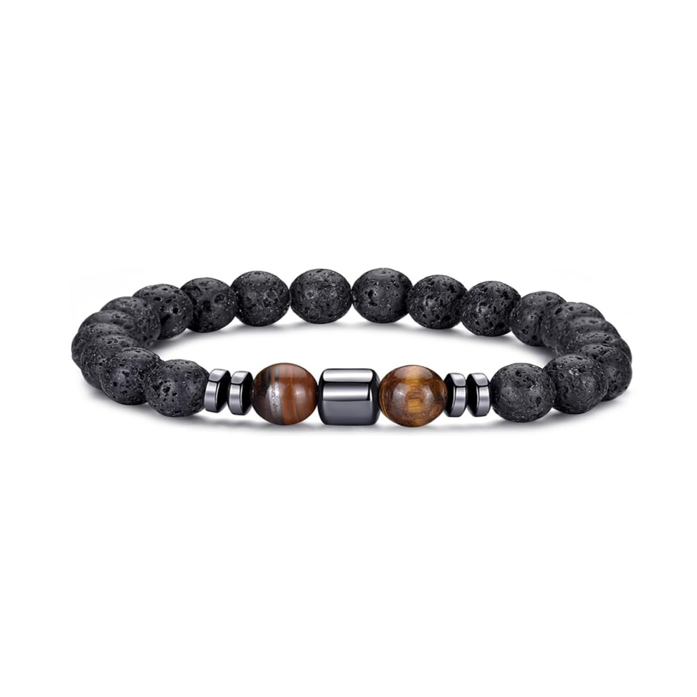 Lava stone Tiger eye