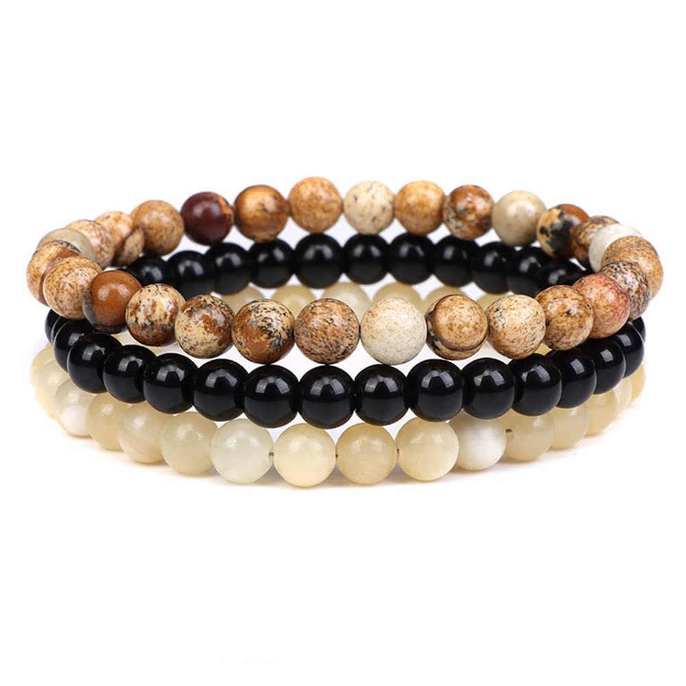 6mm Picture jasper Blackstone Jade yellow