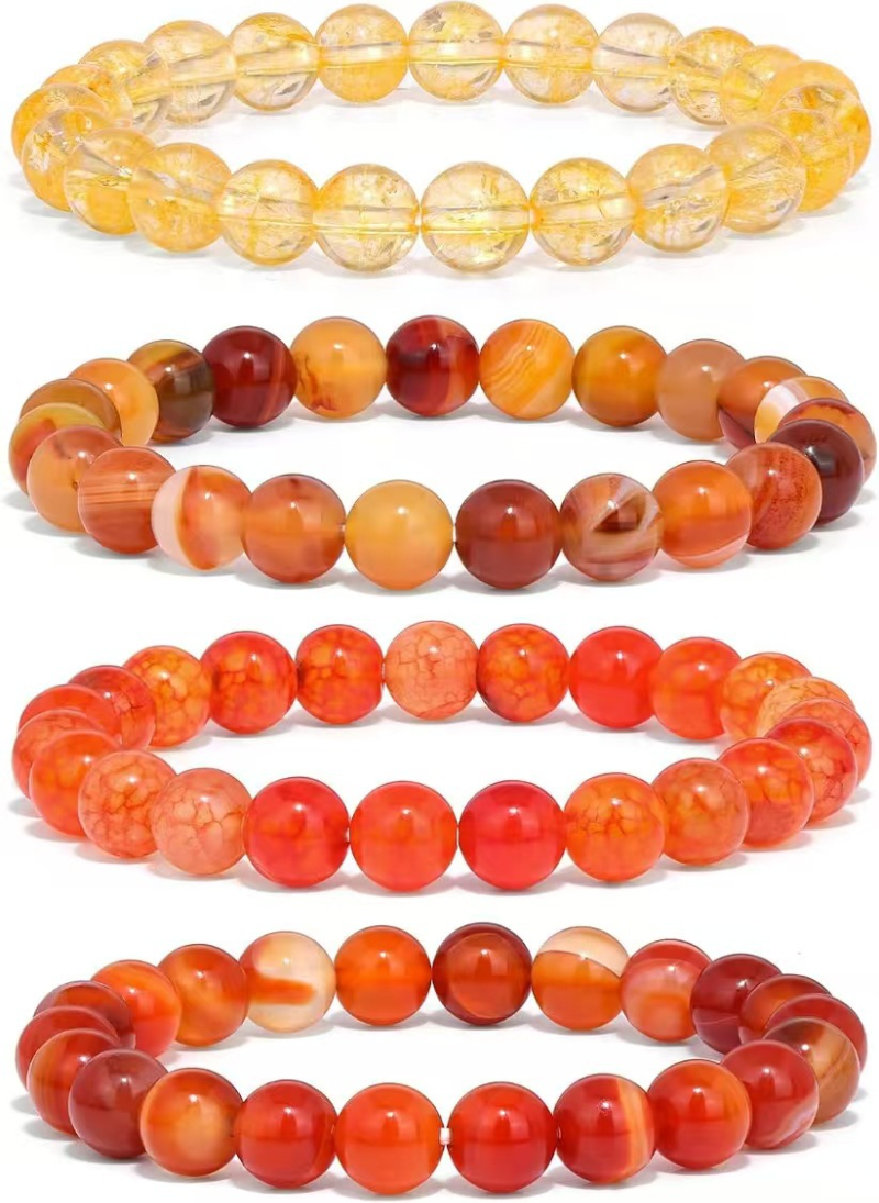 8mm 4 piece set red
