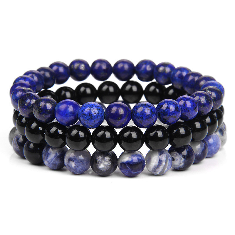 8mm Lapis lazuli Blackstone Sodalite
