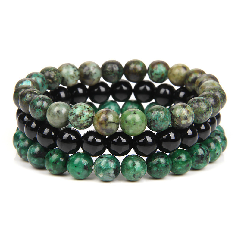 8mm African Turquoise Blackstone Green granite