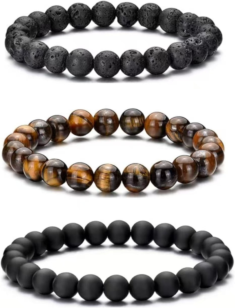 Tiger eye Abrazine Stone Lava stone