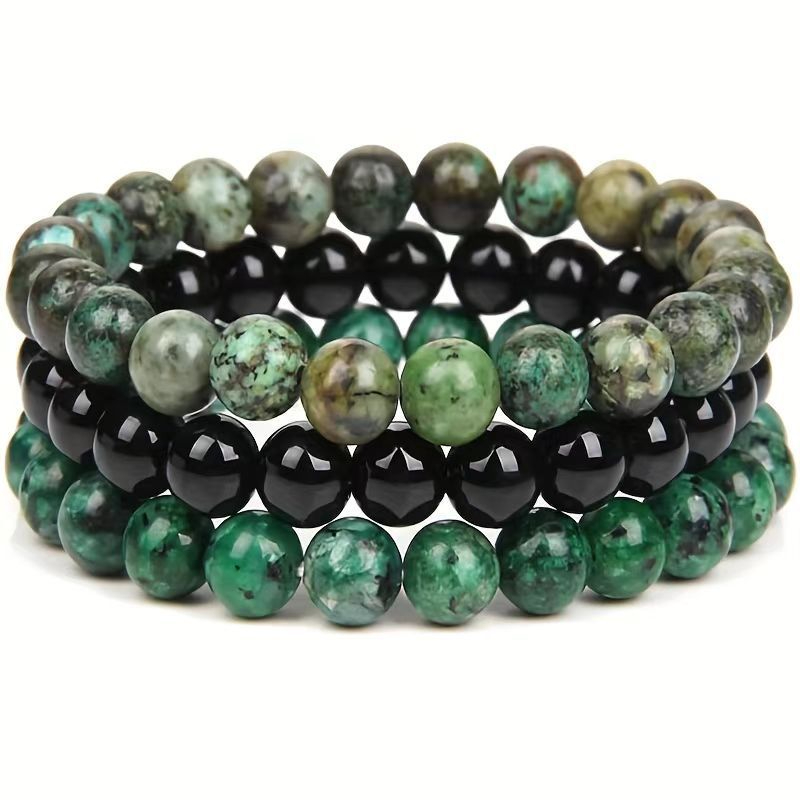 8mm Imitation African Turquoise Blackstone Green Granite