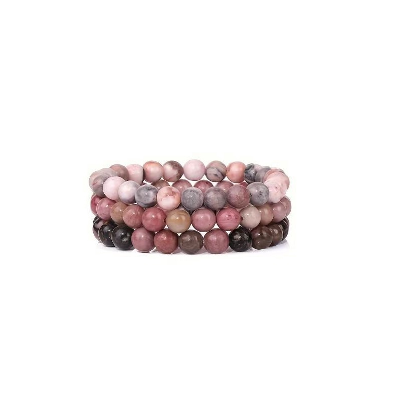 8mm Rose rhodonite Rhodonite Rose Zebra Jasper