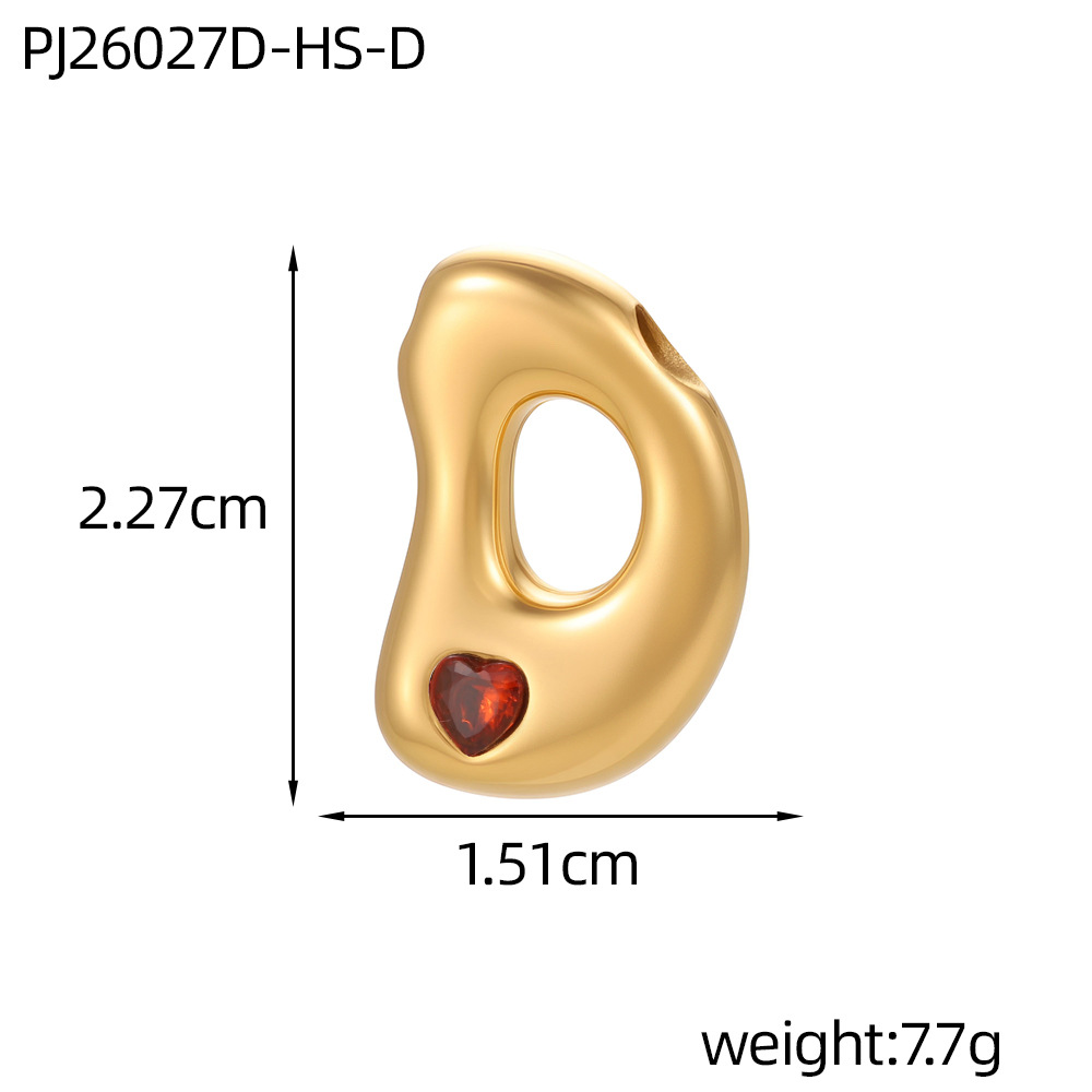 Red zirconium letter-d (inner hole diameter 3mm)