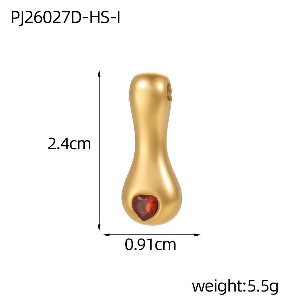 Red zirconium letter-i (inner hole diameter 3mm)