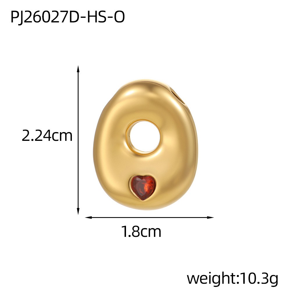 Red zirconium letter-o (inner hole diameter 3mm)