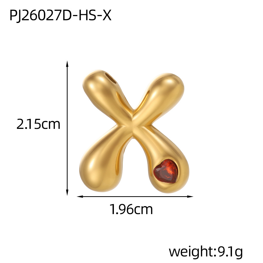 Red zirconium letter-x (inner hole diameter 3mm)