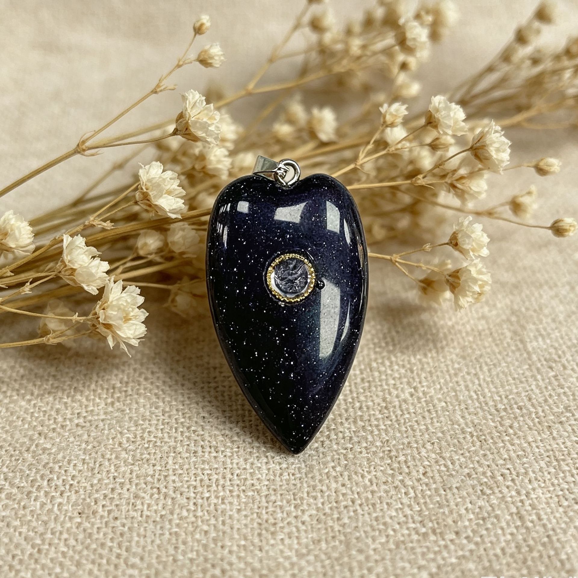 synthetic Blue Goldstone
